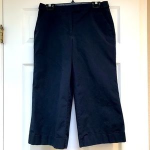 New York & Company Navy Stretch Crop Pant-Size 6